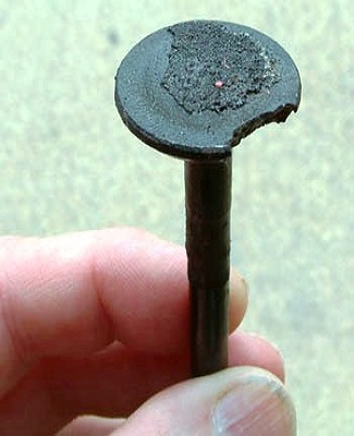 damaged engine valve