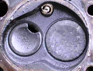 Damaged Intake Engine Valve