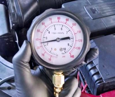 test oil pressure