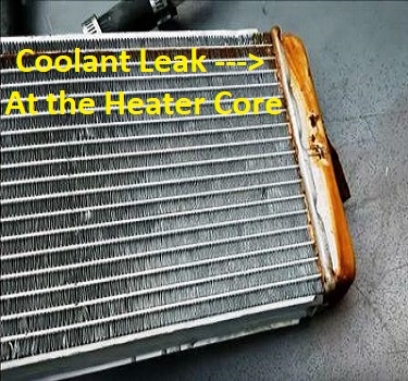 heater coolant core car leak repair problems diagnose youfixcars