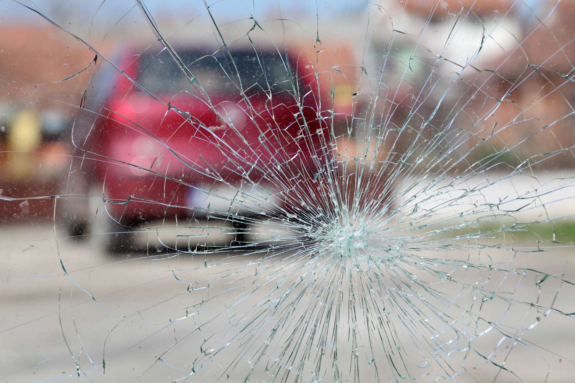 cracked windshield