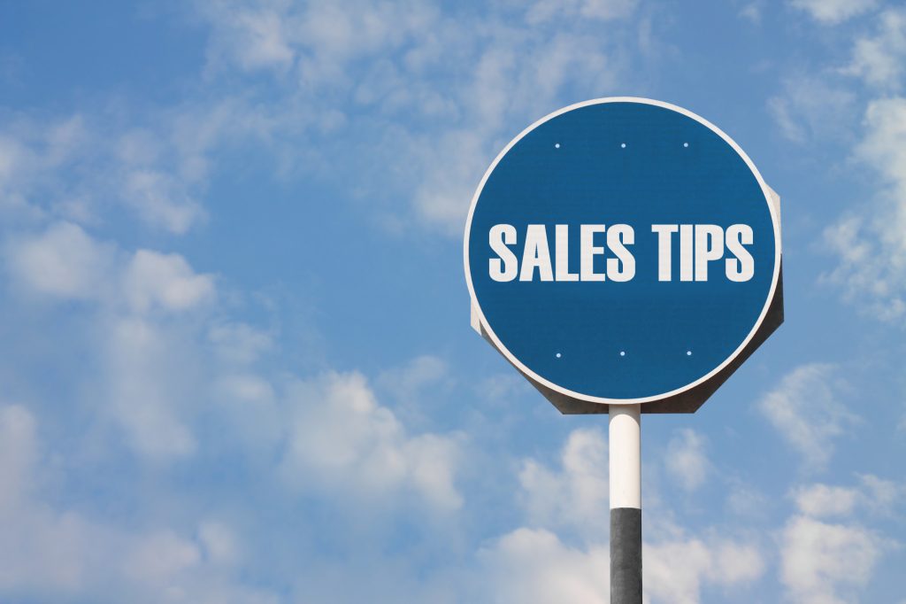 sales tips on sign