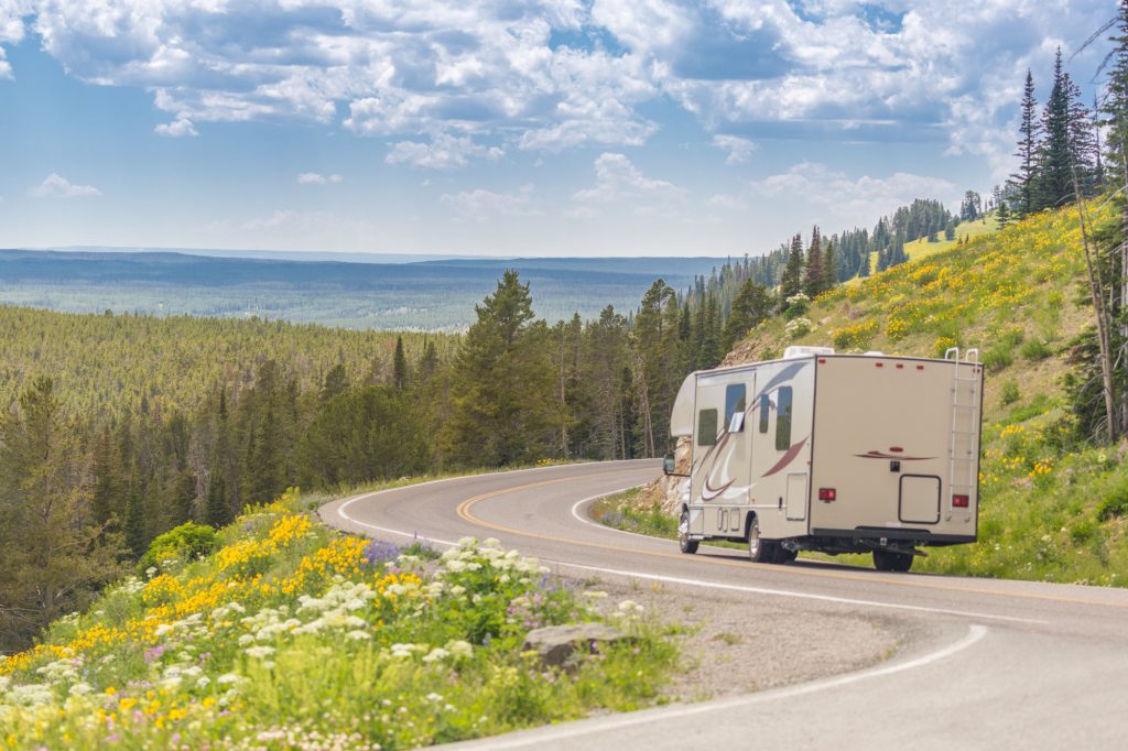 RV on road