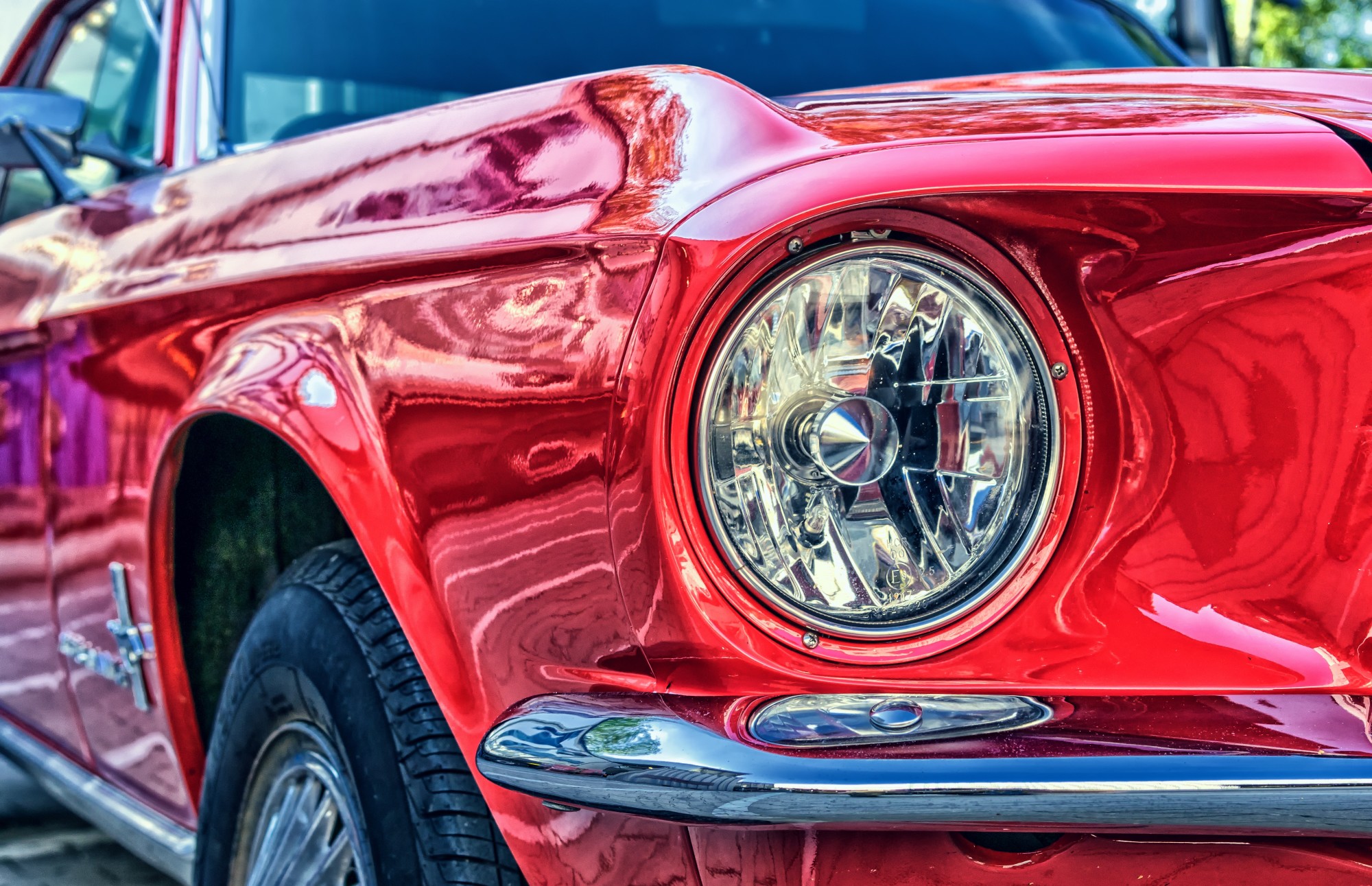 polished car from front