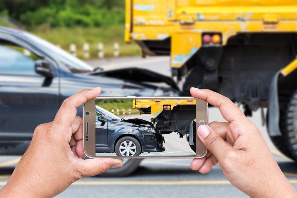 Taking a Photo of a Car Accident